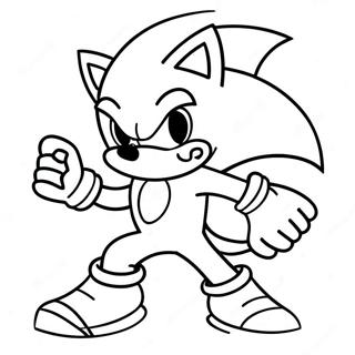 Sonic The Werehog In Action Coloring Page 17761-14028