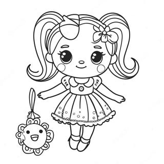 Pagina Da Colorare Della Bambola Lalaloopsy Con Vestito Colorato 19323-15268