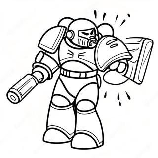 Space Marine Stridsklar Att Färglägga 23393-18483