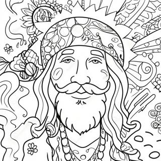 Hippie Stoner Farvelægningsside 23932-18943