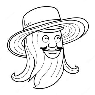 Funny Hat Coloring Page 24613-19440