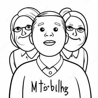 Anti Bullying Coloring Page 24972-19723