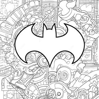 Klassinen Batman-Logo Värityssivu 27405-21657