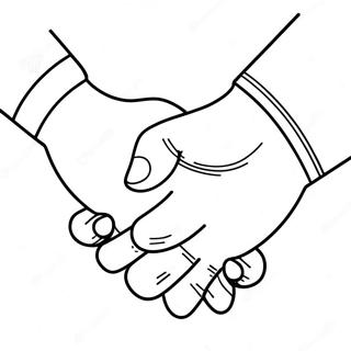 صفحة تلوين أفضل الأصدقاء وهم يمسكون بأيدي بعضهم 31323-24750