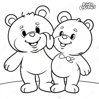 Cheerful Care Bear Cousins Coloring Page 31394-24820