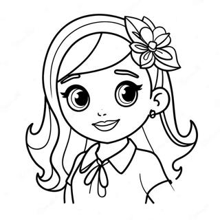 Pagina Da Colorare Del Personaggio Ruby Di Rainbow High 31583-24966