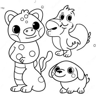 Page À Colorier D'animaux À Pois Colorés 33904-26816