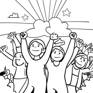 Colorful Unity Day Celebration Coloring Page 37484-29647