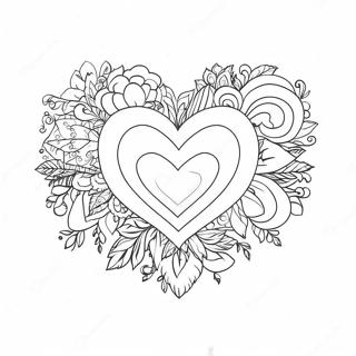 Romantisches Herz Ausmalbild 44553-35216