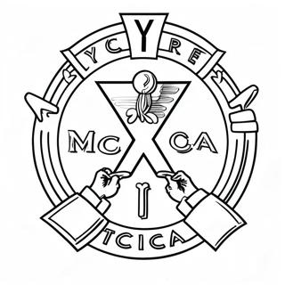 Ymca Logo Coloring Page 44623-35287