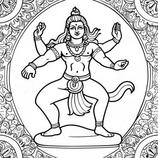 Pagina De Colorat Shiva Dansatoare 48964-38731