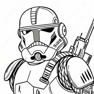 Furchtloser Scout Trooper Ausmalbild 53164-42064