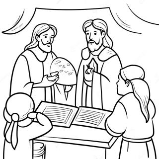 Zondagsschool Bijbelverhaal Kleurplaat 54403-43042