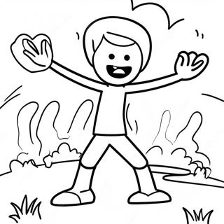 หน้าระบายสีฉากการต่อสู้ของสติ๊กแมนที่ยิ่งใหญ่ 55984-44282