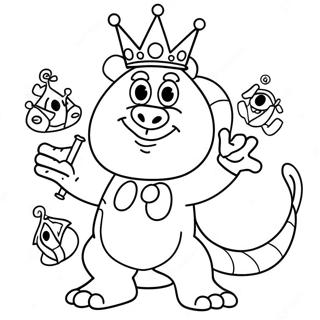 King Trollex Coloring Page 57363-45376