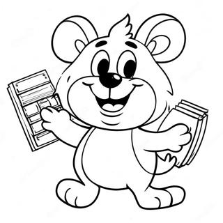 Glad College Maskot Farvelægningsside 62174-49203