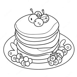 Meyvelerle Kabartmalı Krepler Boyama Sayfası 6401-5104