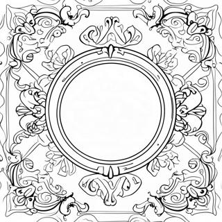 Page À Colorier Du Miroir Décoratif 67325-53297