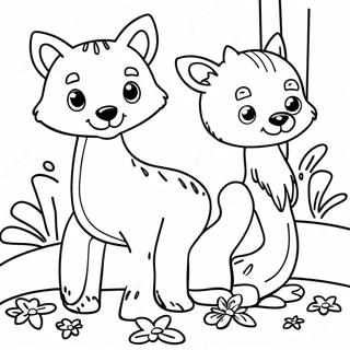 Skovdyr Farvelægningsside 68094-53884