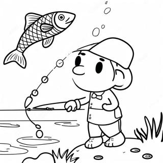 Page À Colorier De Pêche 8610-6830