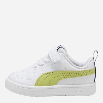Sneakersy chłopięce na rzepy Puma Rickie AC+ Inf 38431436 21 (4.5UK) Biało-jasnozielone (4067983804052)