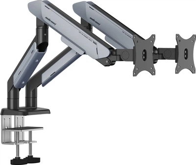 Uchwyt biurkowy do monitorów Anda Seat Stealth Pro II Duo 17-42" Titanium (AD-W-A9-2S-BT)