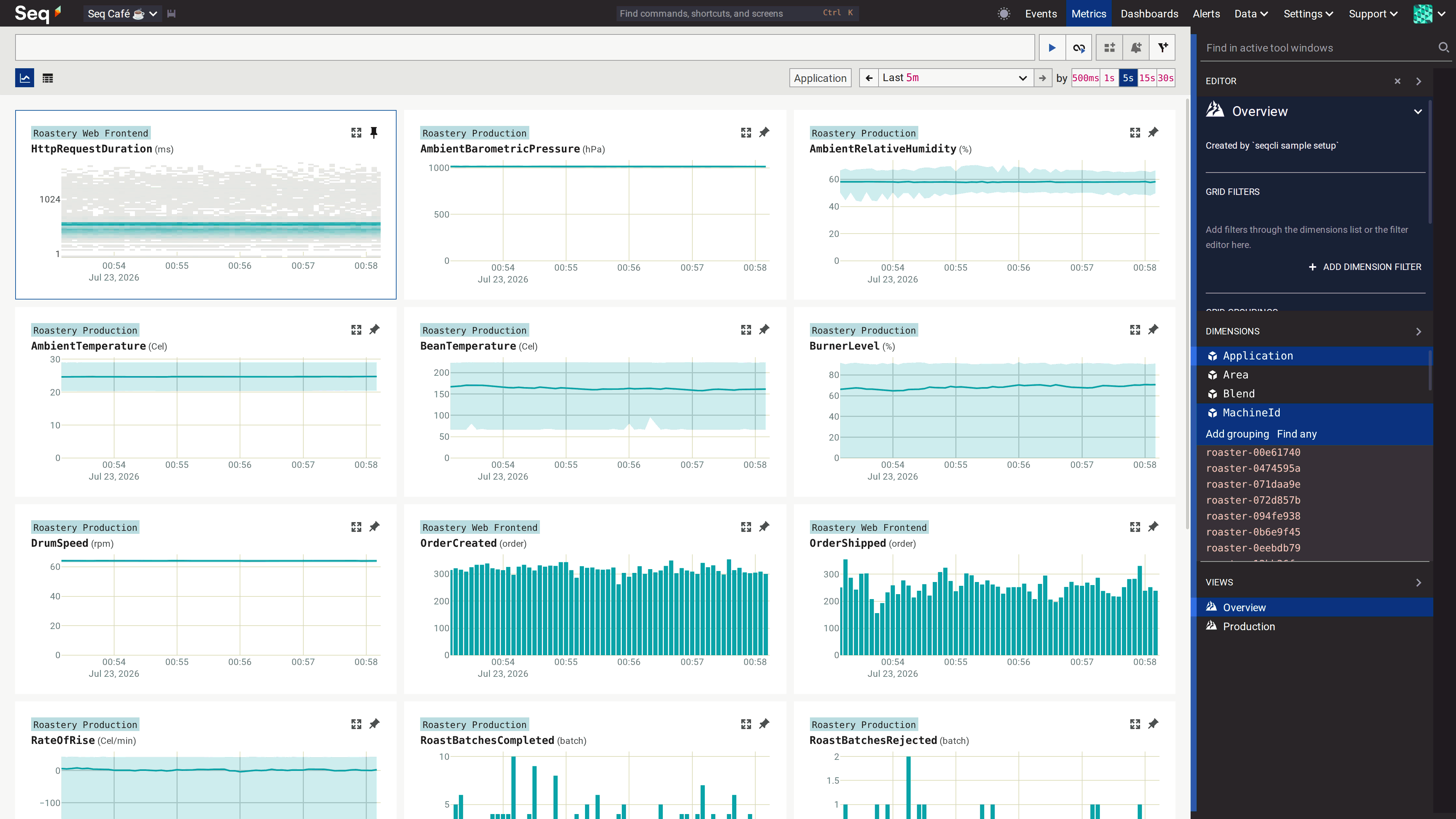 Seq Metrics Screenshot