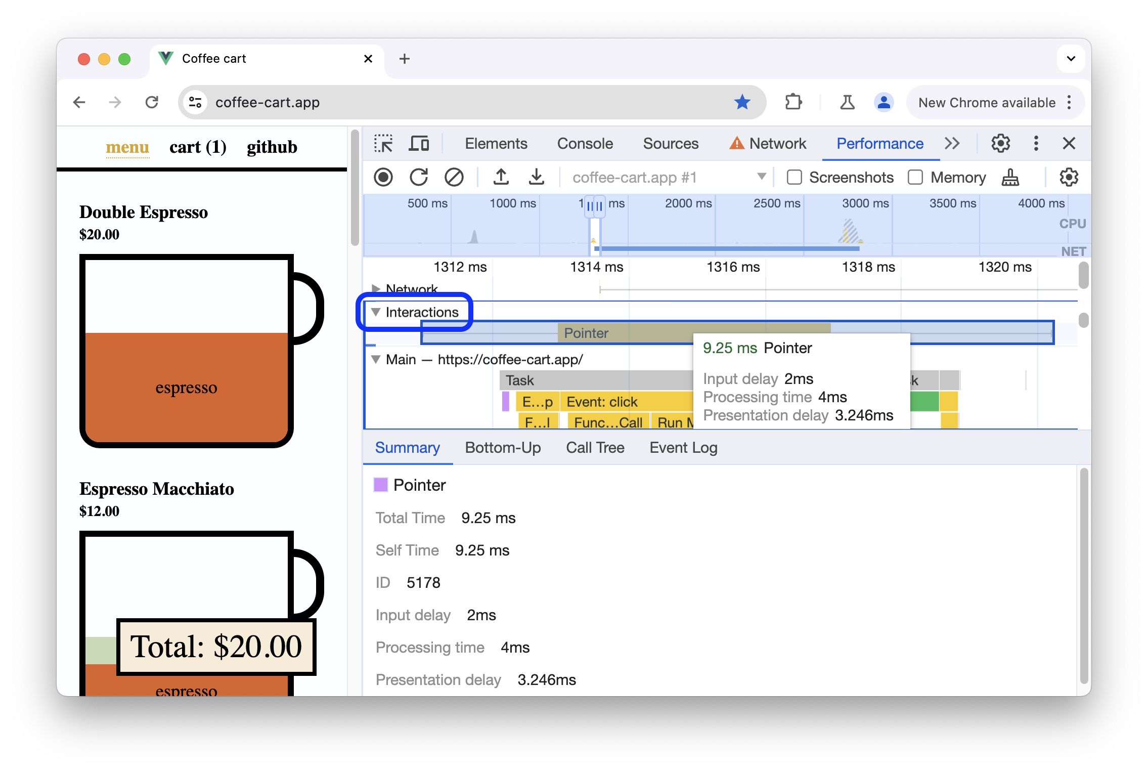 Piste "Interactions".