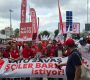 Taksim’den Dolmabahçe’ye yürüdük: NATO savaş, işçiler barış istiyor!