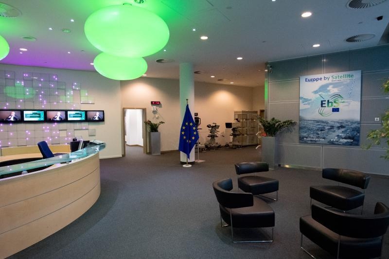 Views of the TV and radio studios of the EC at the Berlaymont