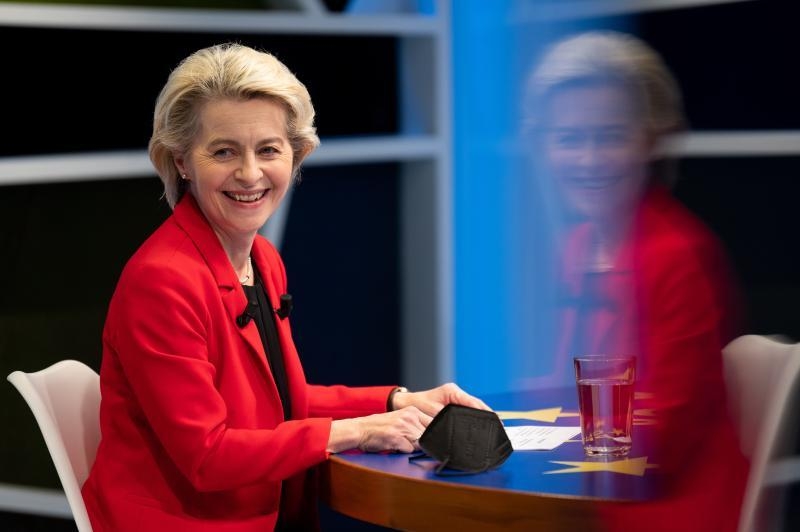 Videoconference between Ursula von der Leyen, President of the European Commission, and Matthias Maurer, German astronaut of the European Space Agency (ESA)