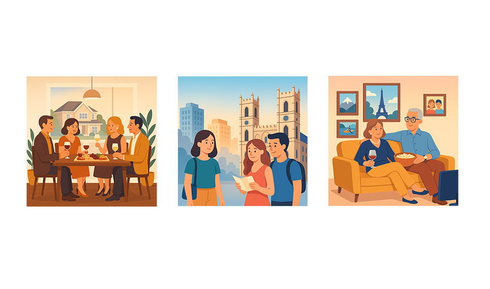 illustrations of francophone audience segments