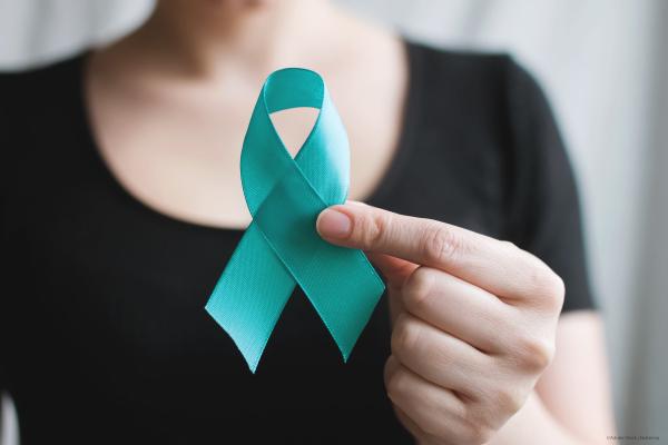 Cervical cancer awareness ribbon