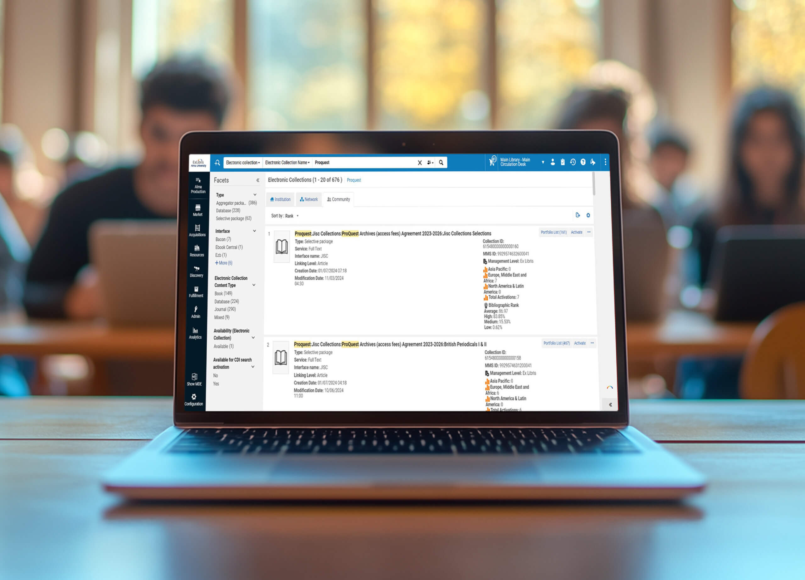 library metadata optimization