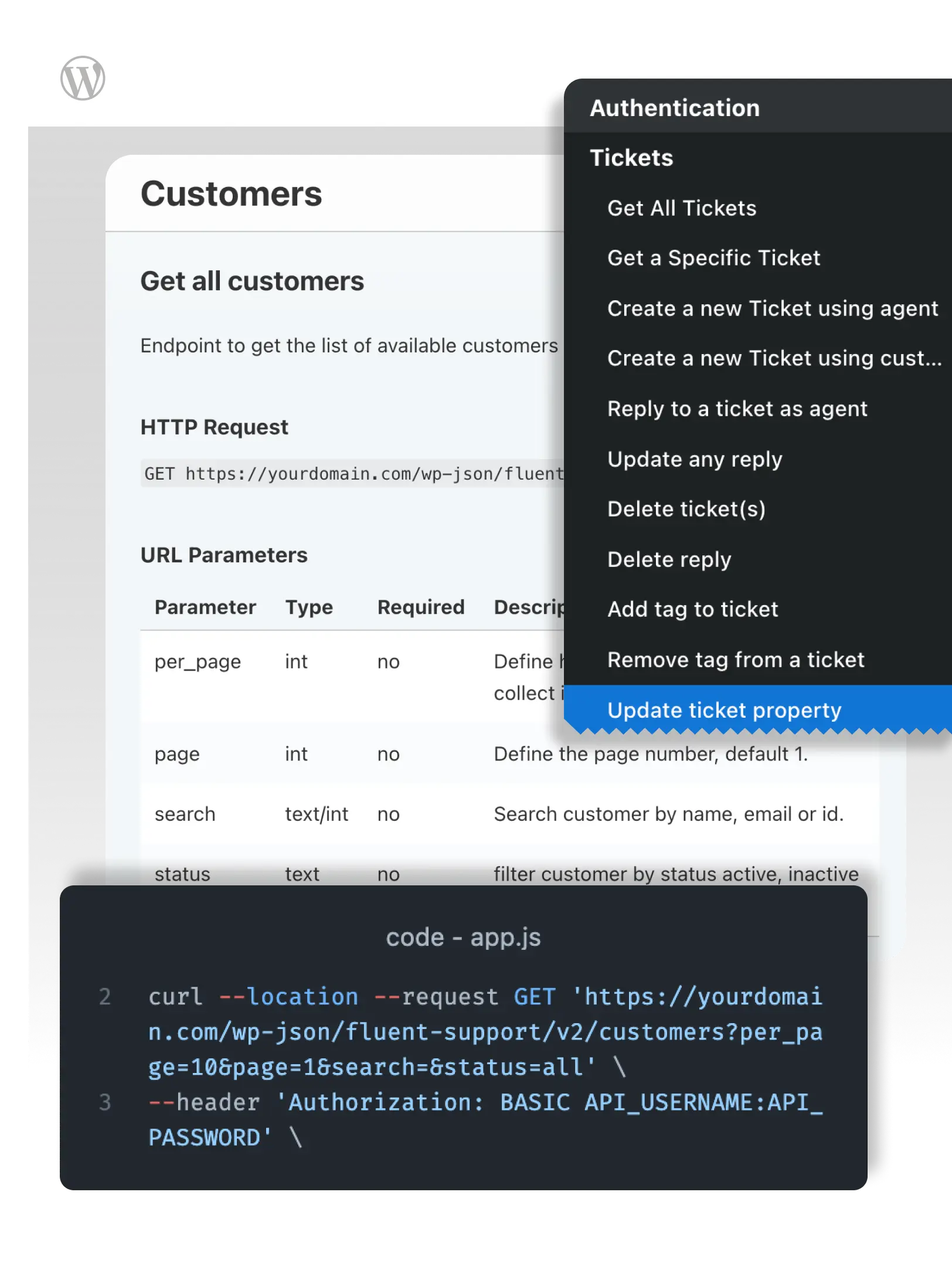 Fluent Support - REST API