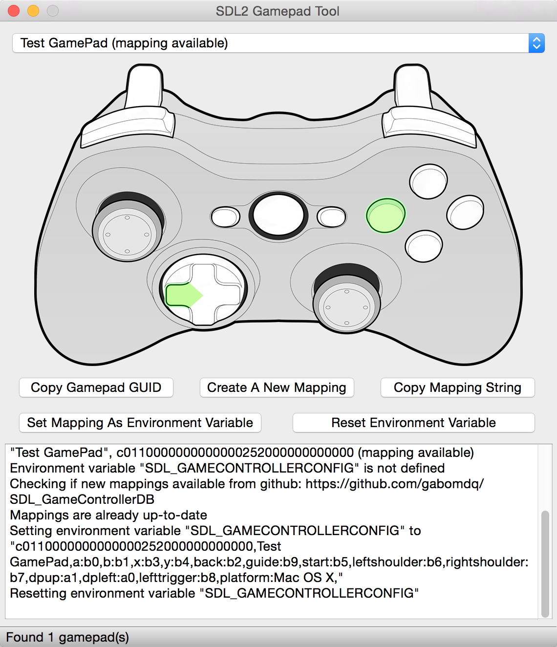 SDL2 Gamepad Tool