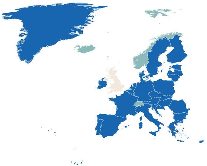 map Schengen