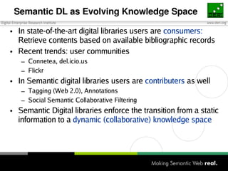 Role of Ontologies in Semantic Digital Libraries