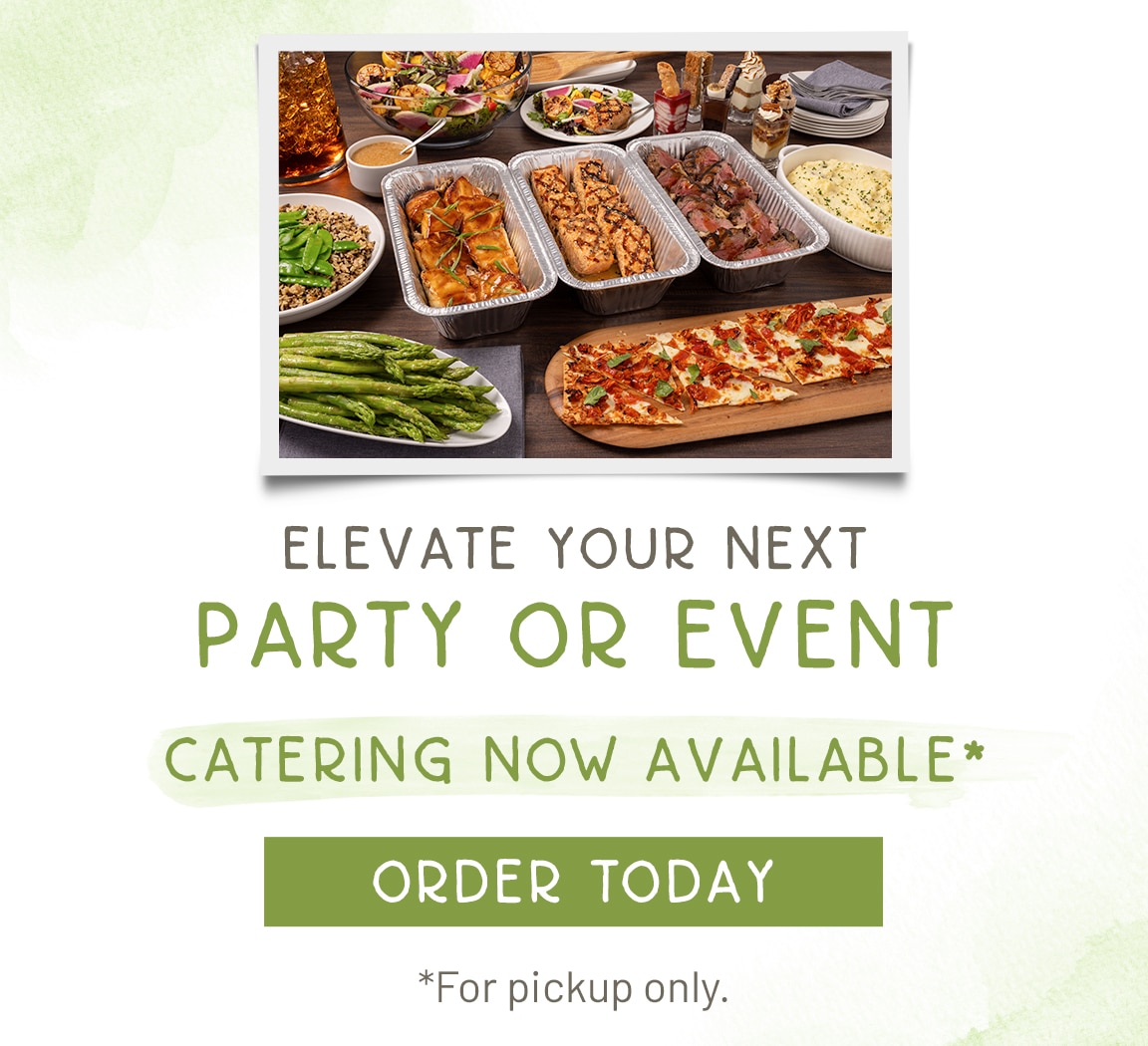 Elevate your next meeting or event with Seasons 52 Catering. Now available at all locations. Order today. Pickup only.