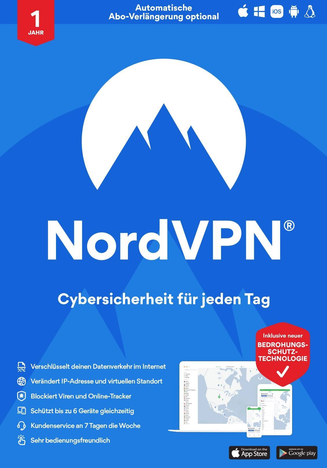 NordVPN Service VPN Download and Product Key 6 Devices 1 Year