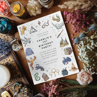 Harry Potter Icon's Birthday Invitation