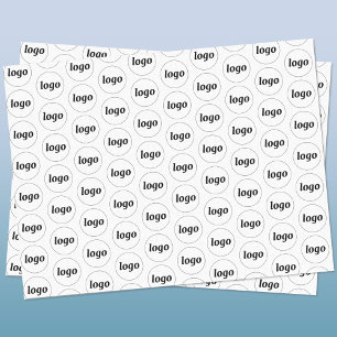 Simple Logo Business Branding Pattern Tissue Paper