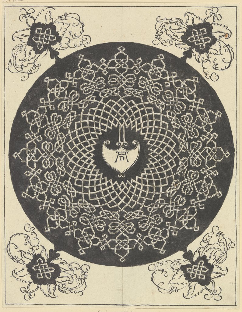 Knoten mit herzförmigem Schild, Clemens Aloys Hohwiesner, after Albrecht Dürer