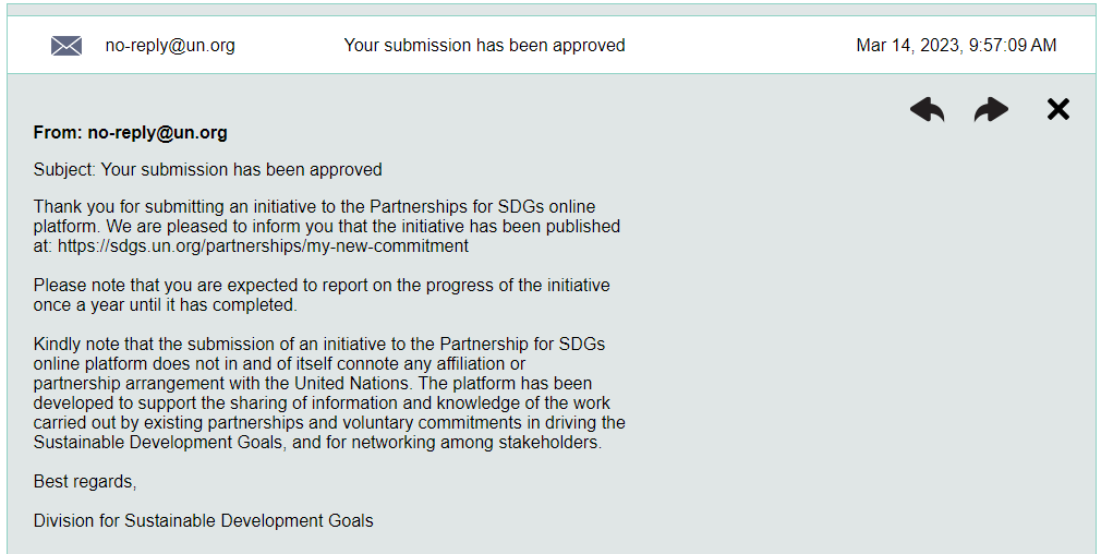 commitment approved
