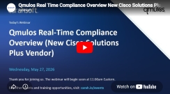 Qmulos Real-Time Compliance Overview (New Cisco Solutions Plus Vendor)