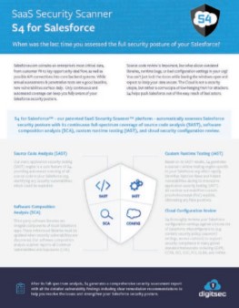 SaaS Security Scanner for Salesforce