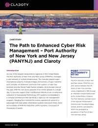 The Path to Enhanced Cyber Risk Management: Port Authority of New York and New Jersey (PANYNJ) and Claroty