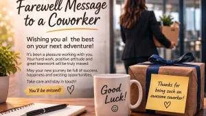 Farewell Message to a Coworker