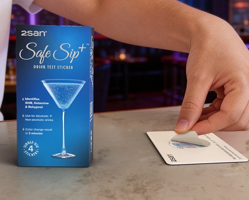 2San Shop Safe Sip+ Drink Test Sticker | 2San