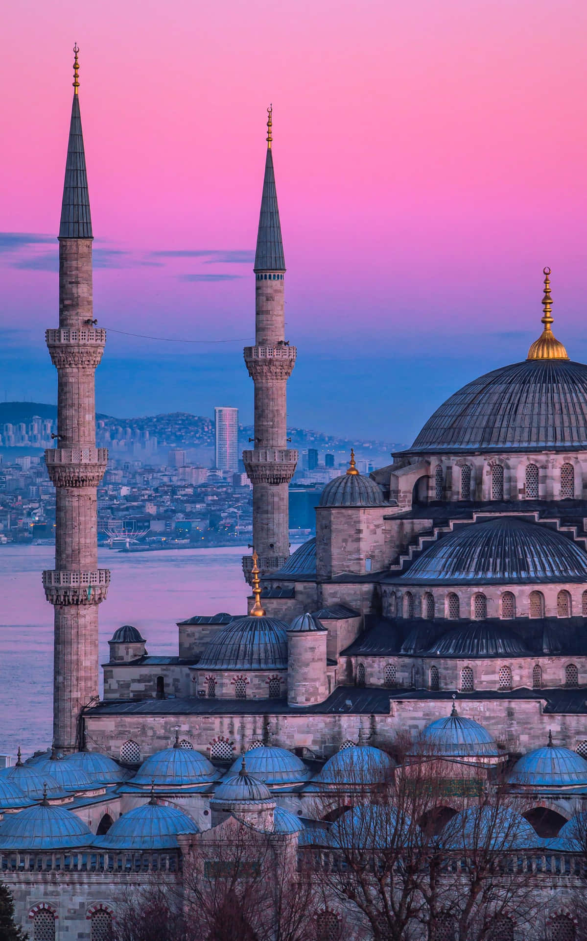 Pemandangan Gunung Yang Menarik Secara Estetika Wallpaper